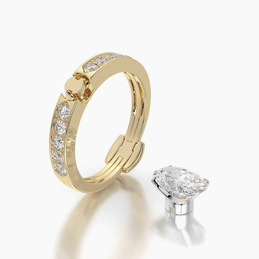Channel Set TRing & Oval Classic 1.0ct