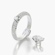 Pave TRing & Oval Classic 1.0ct