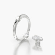 Classic TRing & Pear Fantasy 1.0ct