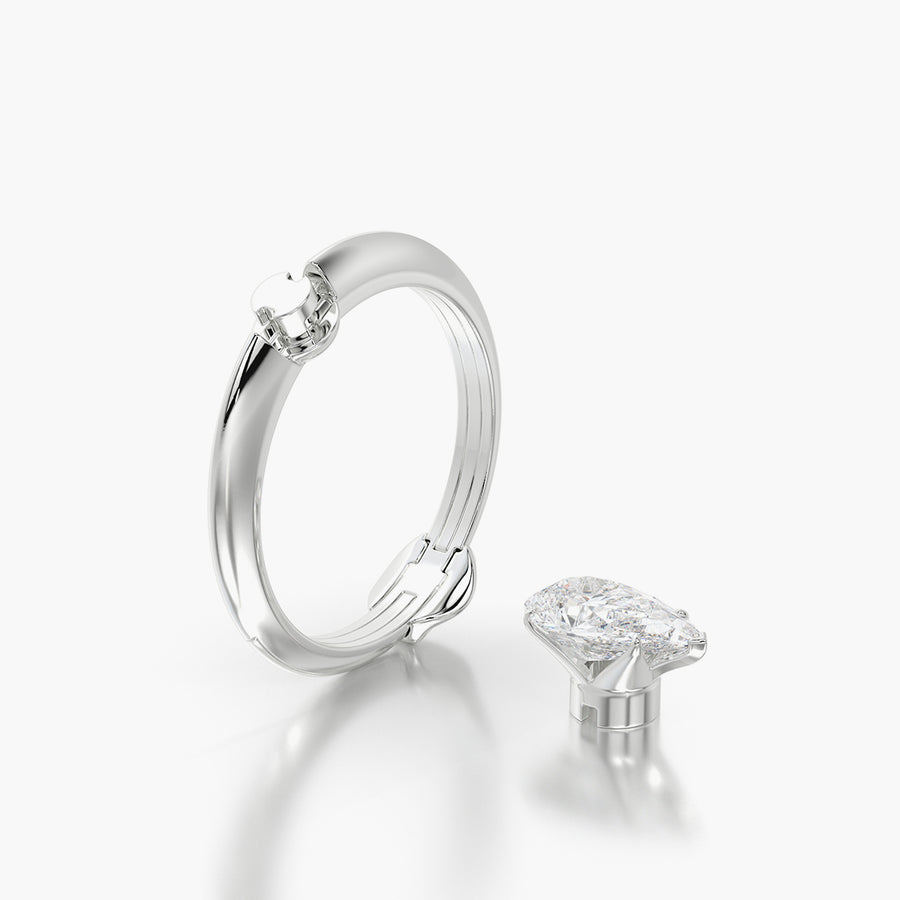 Classic TRing & Pear Fantasy 1.0ct