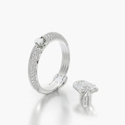 Pave TRing & Pear Fantasy 1.0ct