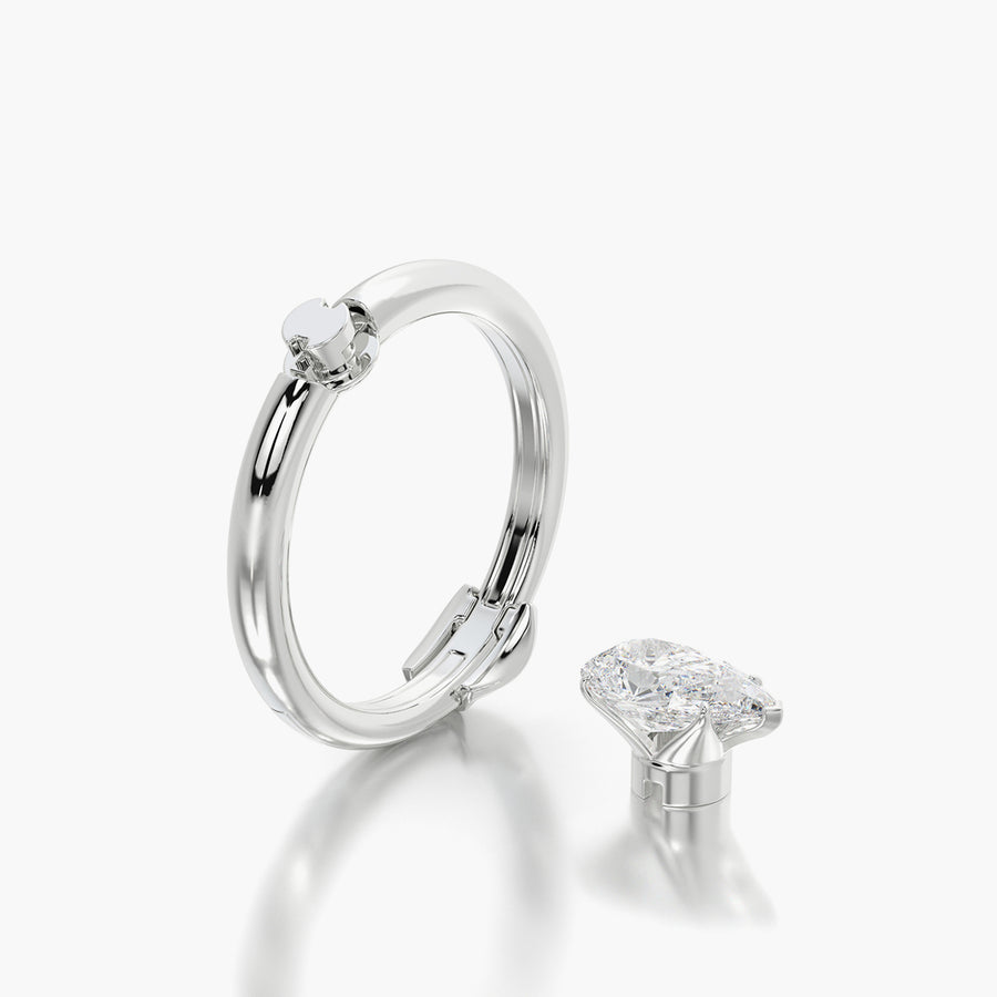 Rounded TRing & Pear Fantasy 1.0ct