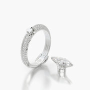 Pave TRing & Marquise Fantasy 1.0ct