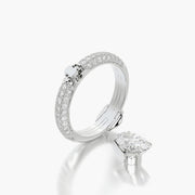 Pave Dome TRing & Oval Classic 1.0ct