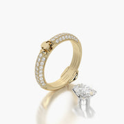 Pave Dome TRing & Oval Classic 1.0ct