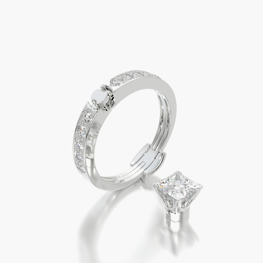 Channel Set TRing & Princess Fantasy 1.0ct