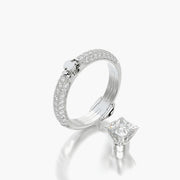 Pave Dome TRing & Princess Fantasy 1.0ct