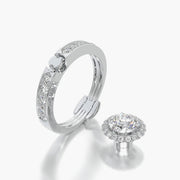 Channel Set TRing & Round Halo 1.0ct
