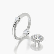 Classic TRing & Round Halo 1.0ct