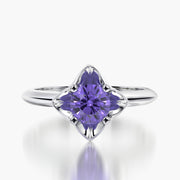 Classic TRing & Charm Tanzanite flower