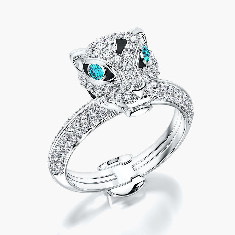 Pave TRing & Charm Panther
