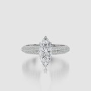 Pave TRing & Marquise Fantasy 1.0ct