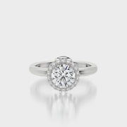 Rounded TRing & Round Halo 1.0ct