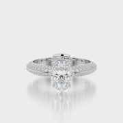 Pave TRing & Oval Classic 1.0ct