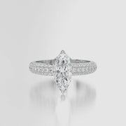 Pave Dome TRing & Marquise Fantasy 1.0ct