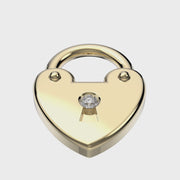 Charm The heart lock