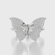 Classic TRing & Charm Diamond Butterfly