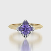 Classic TRing & Charm The Tanzanite flower