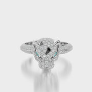 Pave TRing & Charm Panther